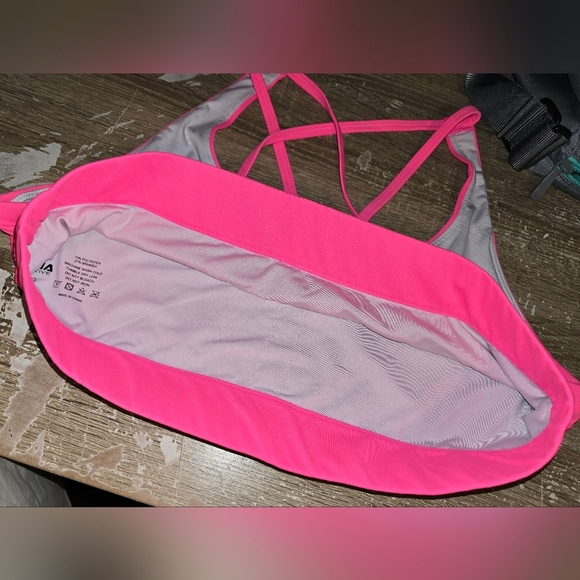 ZYIA Active Hot Pink Strappy Sports Bra Full Coverage Women's Plus Size XXXL 3X - Picture 5 of 6